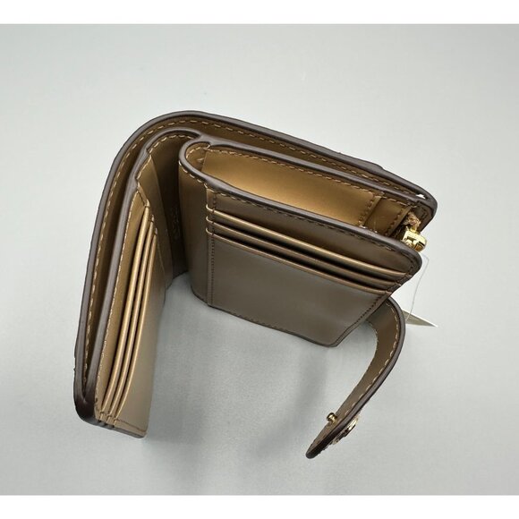 Michael Kors 3263G0KD5L Charm Small Tab Compact Pocket Wallet in Husk Leather - Picture 11 of 16